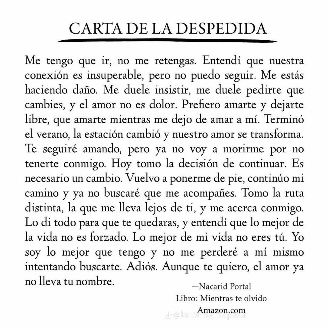 MIENTRAS TE OLVIDO: aprendo a vivir sin ti 💝
