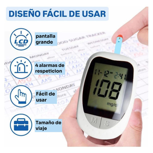 Kit Glucómetro Tiras De Prueba Y Agujas🧑‍⚕️ - Monitorea tu salud