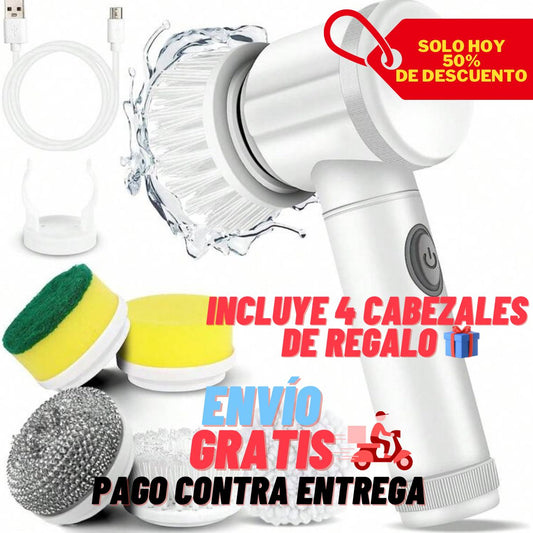 🧼 Limpieza Rápida y Sin Esfuerzo con el Cepillo 5 en 1 🚀.